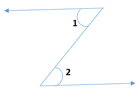 Figure representing not adjacent angles