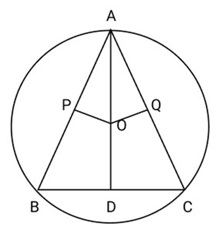 In circle bisector AD