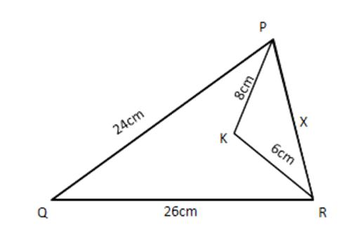 Figure to measure $ \angle PKR $