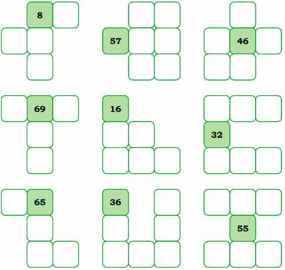 fill the numbers in the number grid