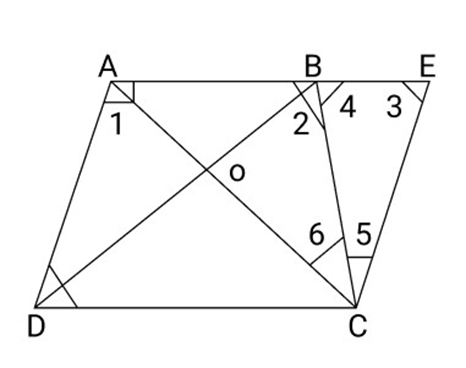 ${\text{ABCD}}$ is a trapezium in which ${\text{AB}}||{\text{CD}}$ and ${\text{AD}} = {\text{BC}}$