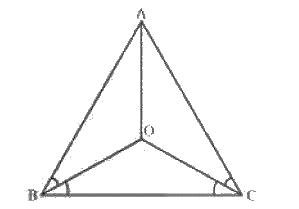 An isosceles triangle ABC