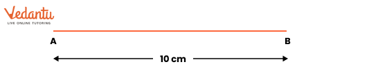 draw central line of different lengths, say, 10 cm