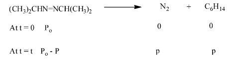 The decomposition of azoisopropane to hexane and nitrogen at 54.3 k