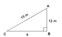 Right Angle Triangle AC=15cm and AB 12cm