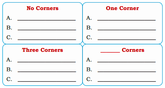 Name objects according to the number of corners