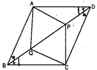 ABCD is a rectangle in which diagonal AC bisects $\angle {\text{A}}$ as well as $\angle {\text{C}}$.