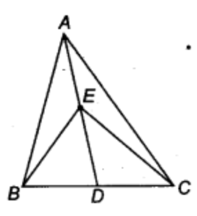 Triangle ABC, AB = Median