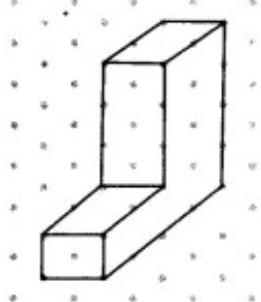 Isometric sketch of two cuboid