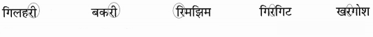 Answer for find the letter 'र' and circle it