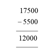 17500 - 5500