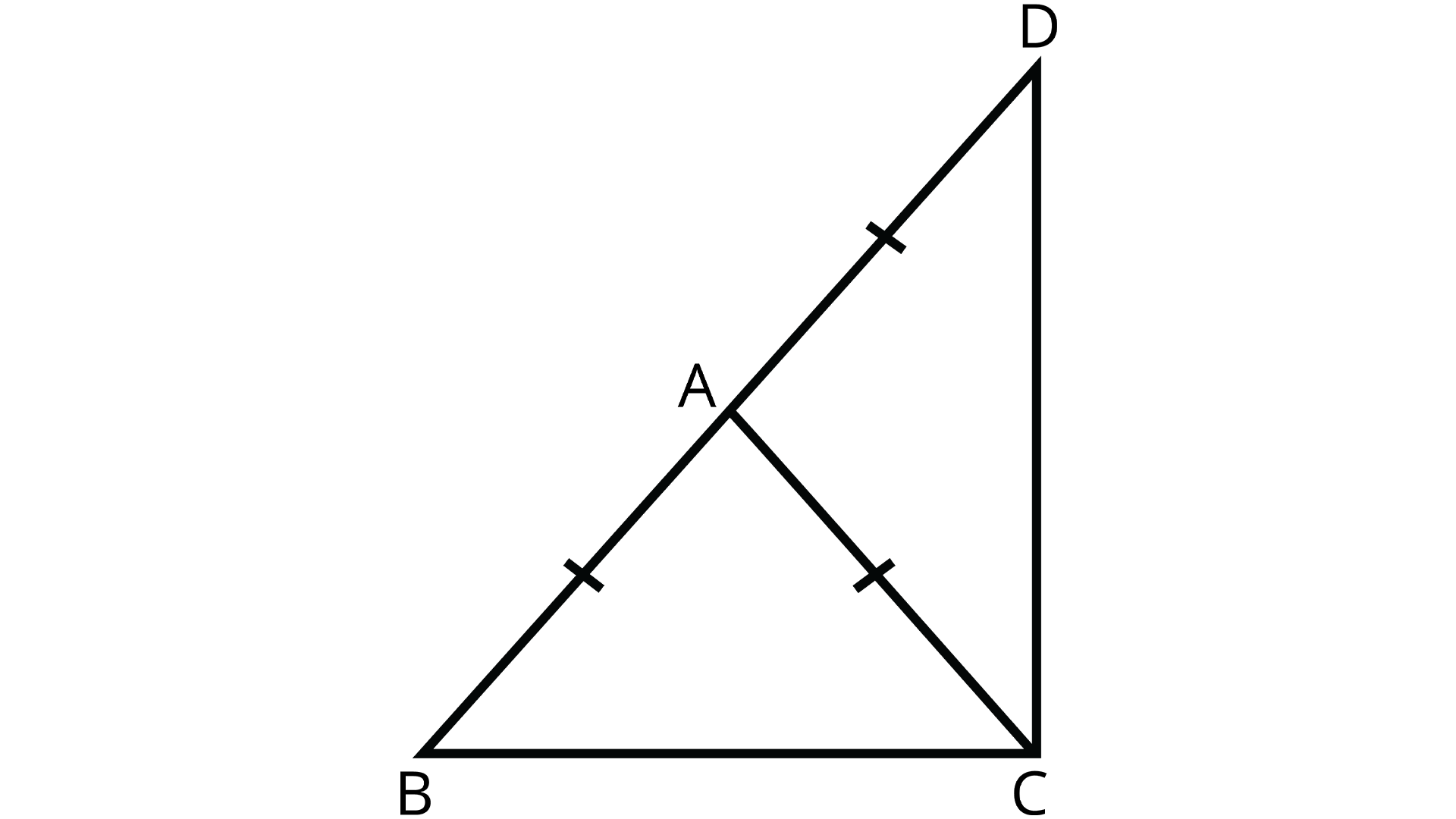 Isosceles Triangle in which AB = AC