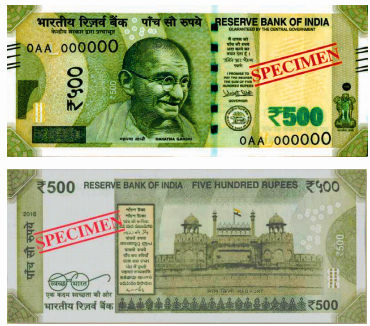 Count how many times ₹ 500 in ₹ 500 note