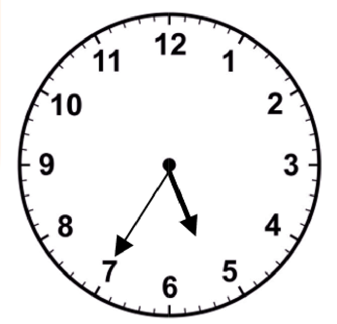 a clock 7.25