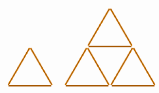 I made another row of triangles