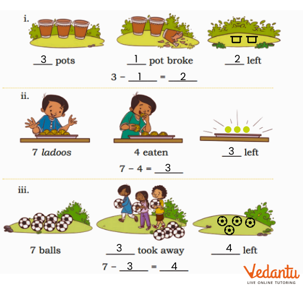 draw objects and fill the blanks