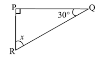 Triangle with two angles 30 and 90 degrees