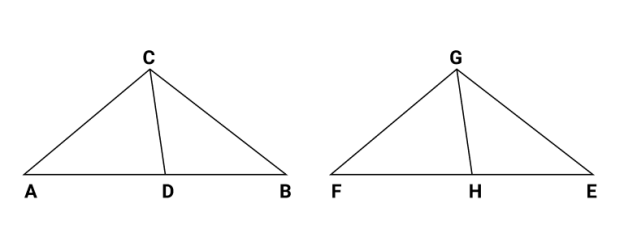 two triangles for cadb