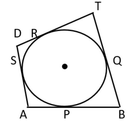 वृत्त पर दो समांतर स्पर्श रेखाएँ हैं