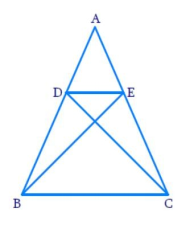 the corresponding portions of two triangles