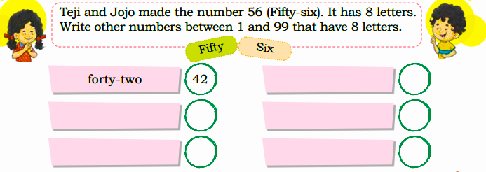 write numbers where it has 8 letters