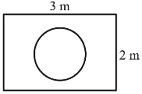 the circle with diameter 1m