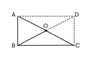 ABC is a right-angled triangle and O is the mid-point of the side opposite to the right angle