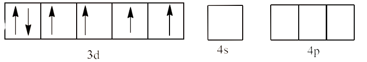 configuration of Fe as d6