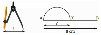 construction of a wave of 8cm radius