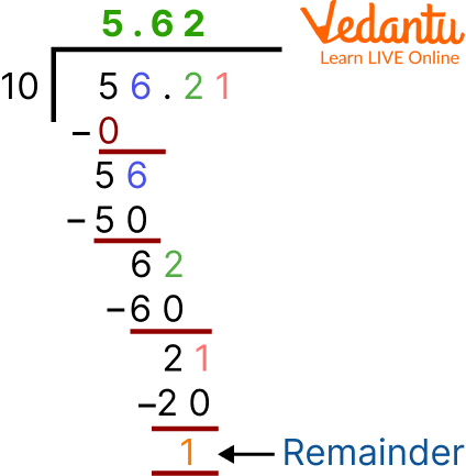 How To Divide Decimals By Whole Numbers With Remainder