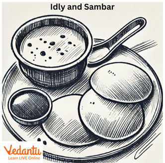 Idly and Sambar