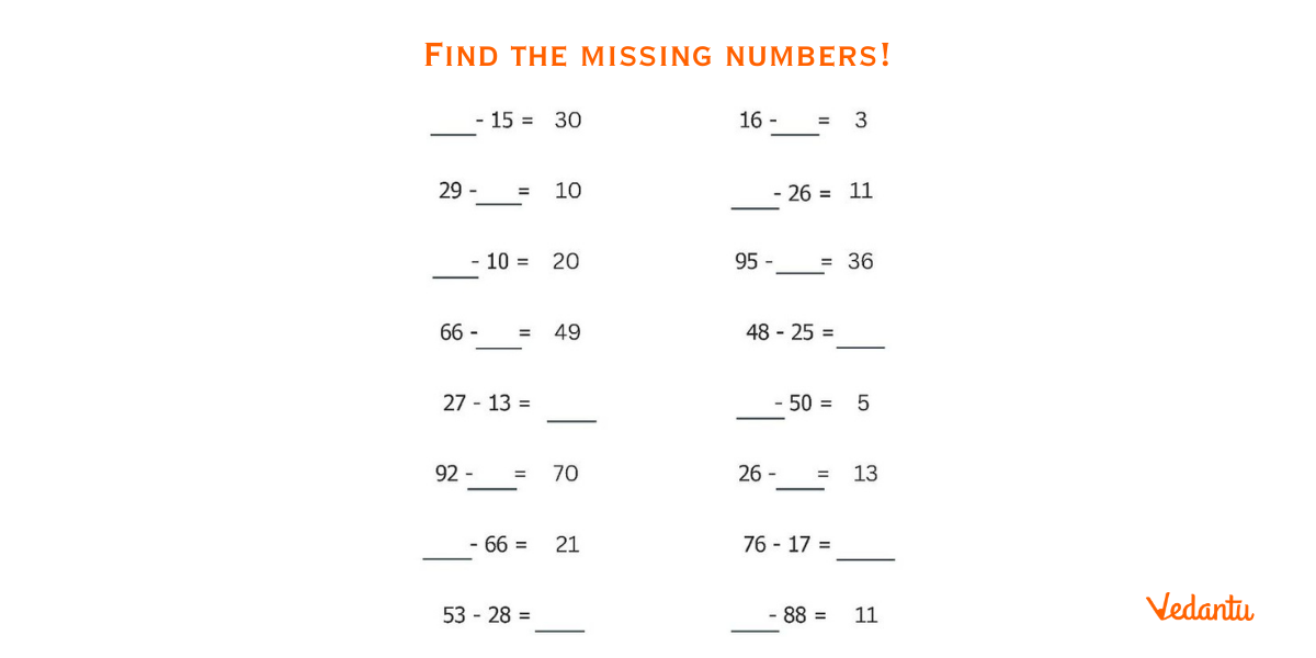 Subtraction Worksheet