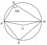 PR is a chord of the circle and S is any point on the major arc