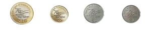 Coins of different values