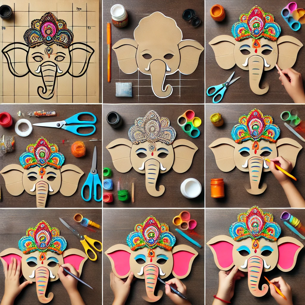 DIY Ganesh Masks