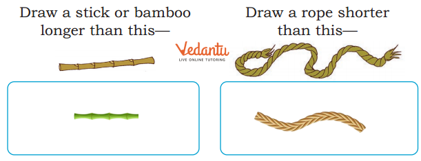 Draw a rope shorter than this solutions.