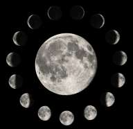 Phases of the moon.