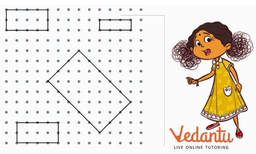 Construct the rectangles using the sides