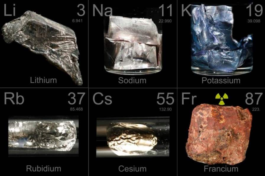 Alkali Metals Chemical Elements Properties Alkali Metals Periodic 